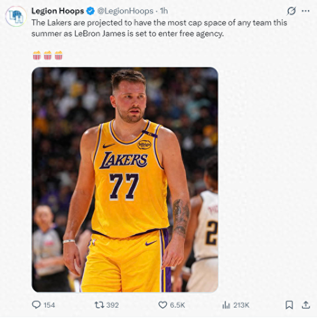开云体育app入口-湖人今夏将猛追字母！有顶薪空间可签换里夫斯：为詹皇离队做准备|东契奇|詹姆斯|勒布朗·詹姆斯|扬尼斯|奥斯汀·里夫斯_新浪体育_新浪新闻